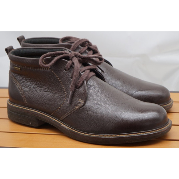ECCO Men's Turn GTX Gore-Tex Lace-Up Chukka Boot - Brown Leather - EU 43 /10 - Picture 1 of 12